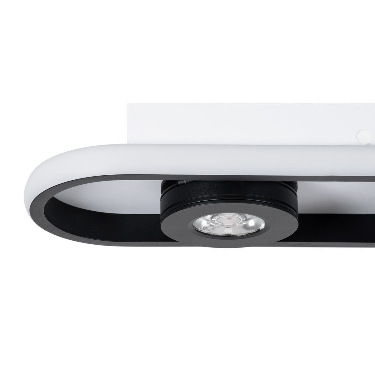 GloboStar® NESPO 61212 Φωτιστικό Οροφής Linear Design LED CCT με Κινούμενα Σποτ LED Spot Downlight 36W 4032lm 360° & 45° AC 220-240V - Εναλλαγή Φωτισμού μέσω Διακόπτη On/Off All In One Ψυχρό 6000k+Φυσικό 4500k+Θερμό 2700k Μ40 x Π13 x Υ6.5cm - Μαύρο - ledmania.gr