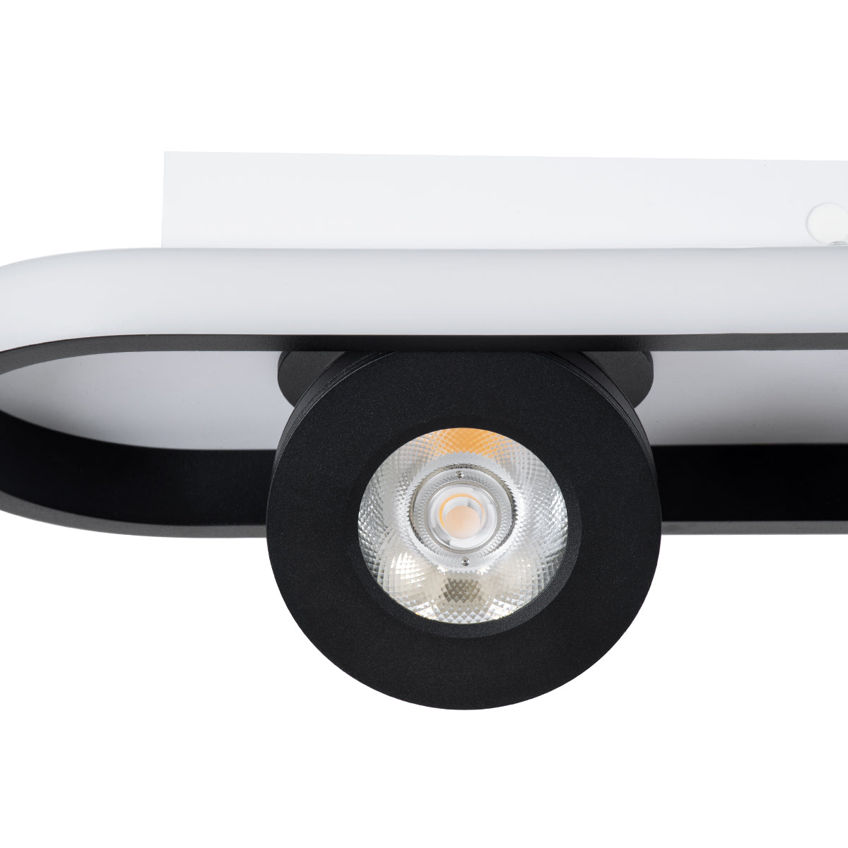 GloboStar® NESPO 61212 Φωτιστικό Οροφής Linear Design LED CCT με Κινούμενα Σποτ LED Spot Downlight 36W 4032lm 360° & 45° AC 220-240V - Εναλλαγή Φωτισμού μέσω Διακόπτη On/Off All In One Ψυχρό 6000k+Φυσικό 4500k+Θερμό 2700k Μ40 x Π13 x Υ6.5cm - Μαύρο - ledmania.gr