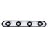 GloboStar® NESPO 61214 Φωτιστικό Οροφής Linear Design LED CCT με Κινούμενα Σποτ LED Spot Downlight 48W 5376lm 360° & 45° AC 220-240V - Εναλλαγή Φωτισμού μέσω Διακόπτη On/Off All In One Ψυχρό 6000k+Φυσικό 4500k+Θερμό 2700k Μ80 x Π13 x Υ6.5cm - Μαύρο - ledmania.gr