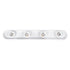 GloboStar® NESPO 61215 Φωτιστικό Οροφής Linear Design LED CCT με Κινούμενα Σποτ LED Spot Downlight 48W 5376lm 360° & 45° AC 220-240V - Εναλλαγή Φωτισμού μέσω Διακόπτη On/Off All In One Ψυχρό 6000k+Φυσικό 4500k+Θερμό 2700k Μ80 x Π13 x Υ6.5cm - Λευκό - ledmania.gr