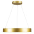 GloboStar® SALEM 61247 Κρεμαστή Πλαφονιέρα Οροφής Δαχτυλίδι-Κύκλος LED CCT 105W 12075lm 120° AC 220-240V - Εναλλαγή Φωτισμού μέσω Τηλεχειριστηρίου All In One Ψυχρό 6000k+Φυσικό 4500k+Θερμό 2700k Dimmable Φ60cm - Χρυσό Σαμπανιζέ - 3 Years Warranty - ledmania.gr