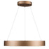 GloboStar® SALEM 61248 Κρεμαστή Πλαφονιέρα Οροφής Δαχτυλίδι-Κύκλος LED CCT 105W 12075lm 120° AC 220-240V - Εναλλαγή Φωτισμού μέσω Τηλεχειριστηρίου All In One Ψυχρό 6000k+Φυσικό 4500k+Θερμό 2700k Dimmable Φ60cm - Καφέ Χάλκινο - 3 Years Warranty - ledmania.gr