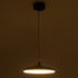 GloboStar® BARON 61251 Κρεμαστή Πλαφονιέρα Οροφής LED CCT 12W 1440lm 120° AC 220-240V - Εναλλαγή Φωτισμού μέσω Διακόπτη On/Off All In One Ψυχρό 6000k+Φυσικό 4500k+Θερμό 2700k Φ25 x Υ8cm - Μαύρο - 3 Years Warranty - ledmania.gr
