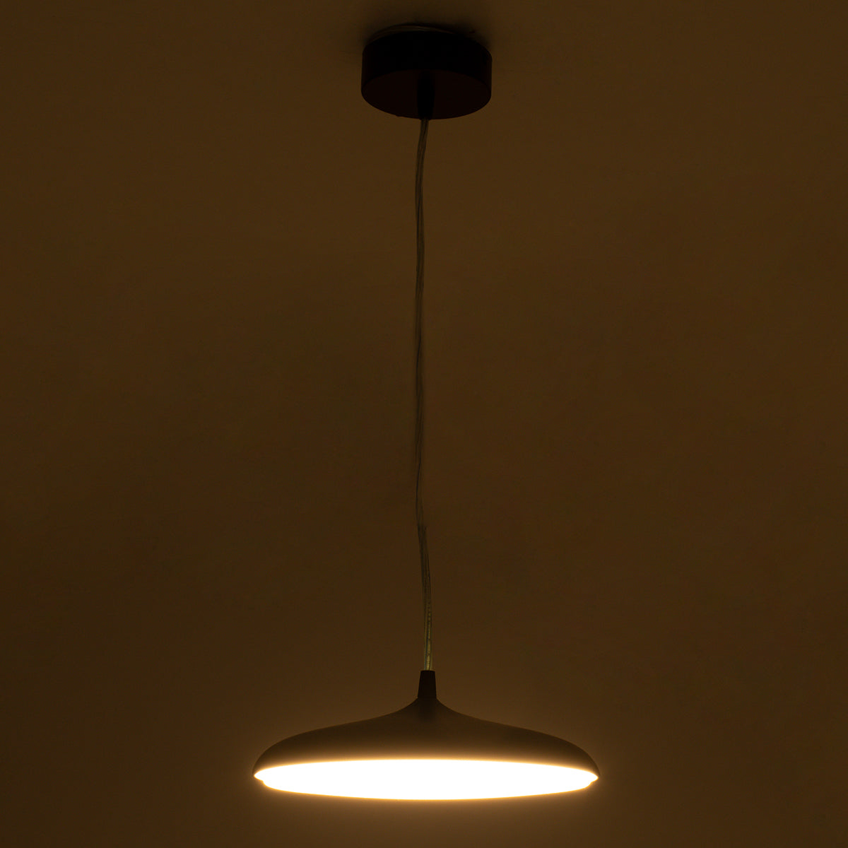 GloboStar® BARON 61253 Κρεμαστή Πλαφονιέρα Οροφής LED CCT 12W 1440lm 120° AC 220-240V - Εναλλαγή Φωτισμού μέσω Διακόπτη On/Off All In One Ψυχρό 6000k+Φυσικό 4500k+Θερμό 2700k Φ25 x Υ8cm - Χάλκινο Πλατίνα - 3 Years Warranty - ledmania.gr