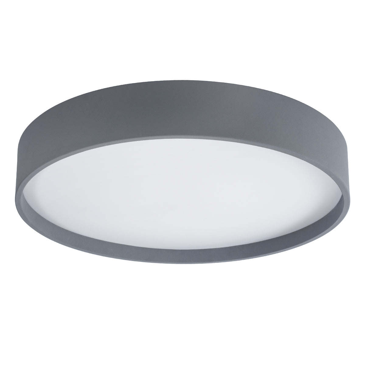 GloboStar® NARNIA 61260 Πλαφονιέρα Οροφής LED CCT 100W 11500lm 120° AC 220-240V - Εναλλαγή Φωτισμού μέσω Τηλεχειριστηρίου All In One Ψυχρό 6000k+Φυσικό 4500k+Θερμό 2700k Dimmable Φ60 x Υ10cm - Γκρι Ανθρακί - 3 Years Warranty - ledmania.gr