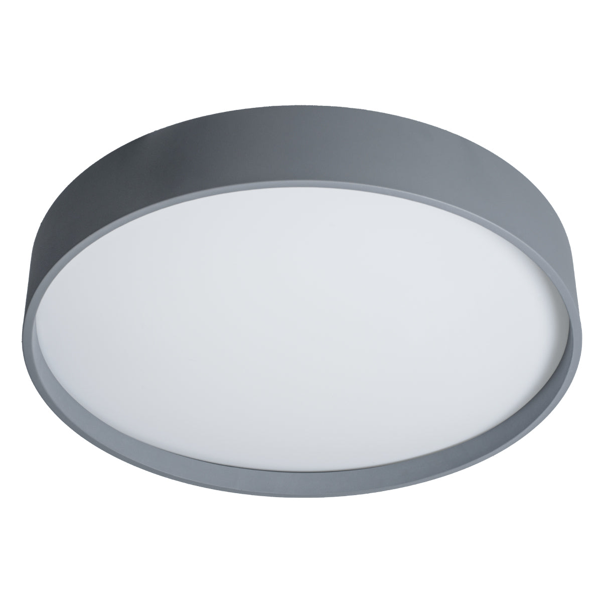 GloboStar® NARNIA 61260 Πλαφονιέρα Οροφής LED CCT 100W 11500lm 120° AC 220-240V - Εναλλαγή Φωτισμού μέσω Τηλεχειριστηρίου All In One Ψυχρό 6000k+Φυσικό 4500k+Θερμό 2700k Dimmable Φ60 x Υ10cm - Γκρι Ανθρακί - 3 Years Warranty - ledmania.gr