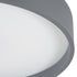 GloboStar® NARNIA 61260 Πλαφονιέρα Οροφής LED CCT 100W 11500lm 120° AC 220-240V - Εναλλαγή Φωτισμού μέσω Τηλεχειριστηρίου All In One Ψυχρό 6000k+Φυσικό 4500k+Θερμό 2700k Dimmable Φ60 x Υ10cm - Γκρι Ανθρακί - 3 Years Warranty - ledmania.gr