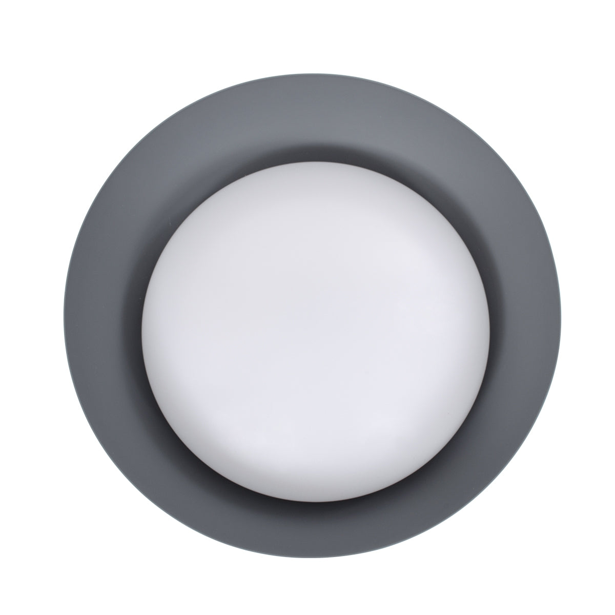 GloboStar® ANATOLIA 61262 Πλαφονιέρα Οροφής LED CCT 60W 6900lm 120° AC 220-240V - Εναλλαγή Φωτισμού μέσω Τηλεχειριστηρίου All In One Ψυχρό 6000k+Φυσικό 4500k+Θερμό 2700k Dimmable Φ43cm - Γκρι Ανθρακί - ledmania.gr