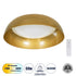 GloboStar® ANATOLIA 61263 Πλαφονιέρα Οροφής LED CCT 60W 6900lm 120° AC 220-240V - Εναλλαγή Φωτισμού μέσω Τηλεχειριστηρίου All In One Ψυχρό 6000k+Φυσικό 4500k+Θερμό 2700k Dimmable Φ43cm - Χρυσό - ledmania.gr