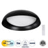 GloboStar® ANATOLIA 61264 Πλαφονιέρα Οροφής LED CCT 75W 8625lm 120° AC 220-240V - Εναλλαγή Φωτισμού μέσω Τηλεχειριστηρίου All In One Ψυχρό 6000k+Φυσικό 4500k+Θερμό 2700k Dimmable Φ60cm - Μαύρο - ledmania.gr