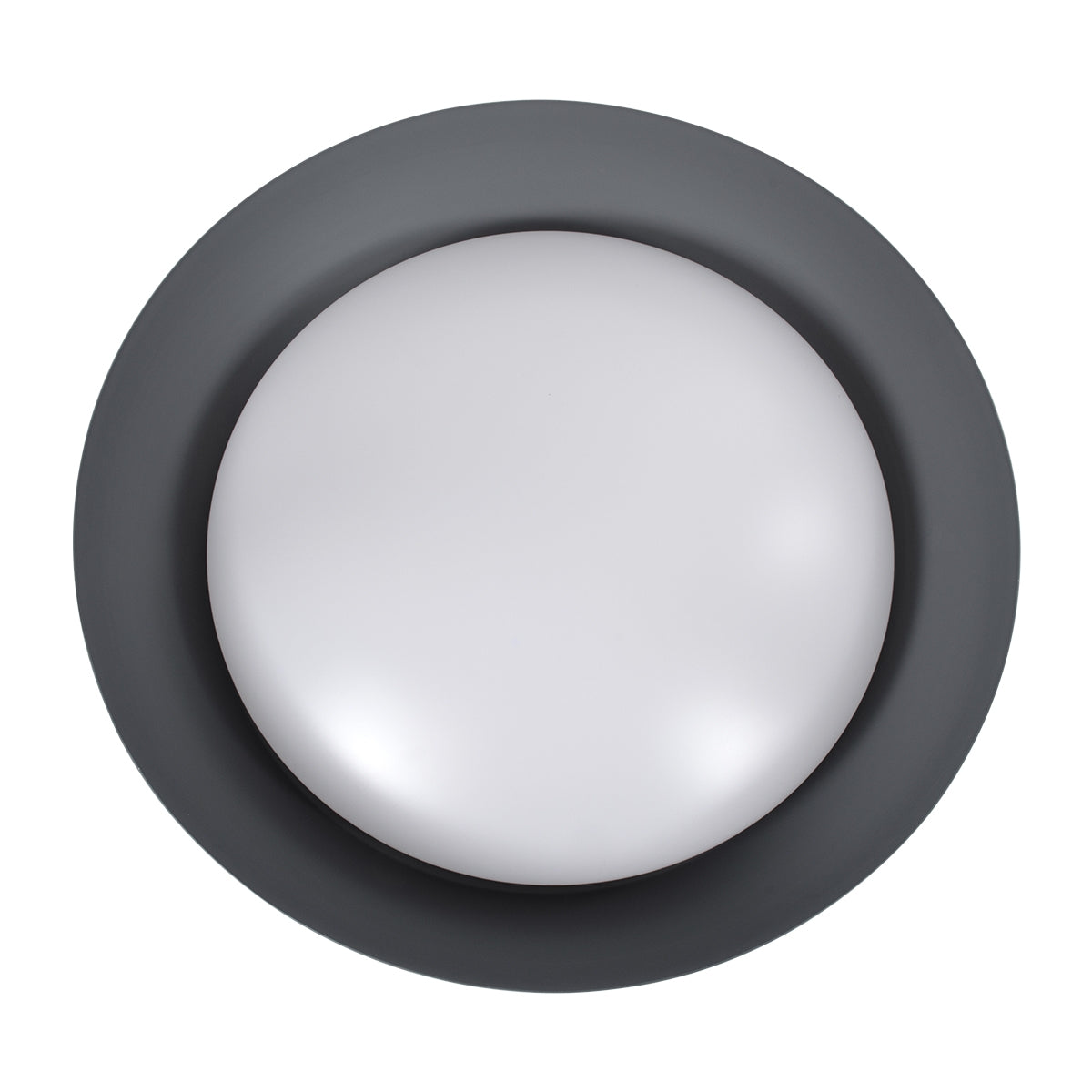 GloboStar® ANATOLIA 61265 Πλαφονιέρα Οροφής LED CCT 75W 8625lm 120° AC 220-240V - Εναλλαγή Φωτισμού μέσω Τηλεχειριστηρίου All In One Ψυχρό 6000k+Φυσικό 4500k+Θερμό 2700k Dimmable Φ60cm - Γκρι Ανθρακί - ledmania.gr