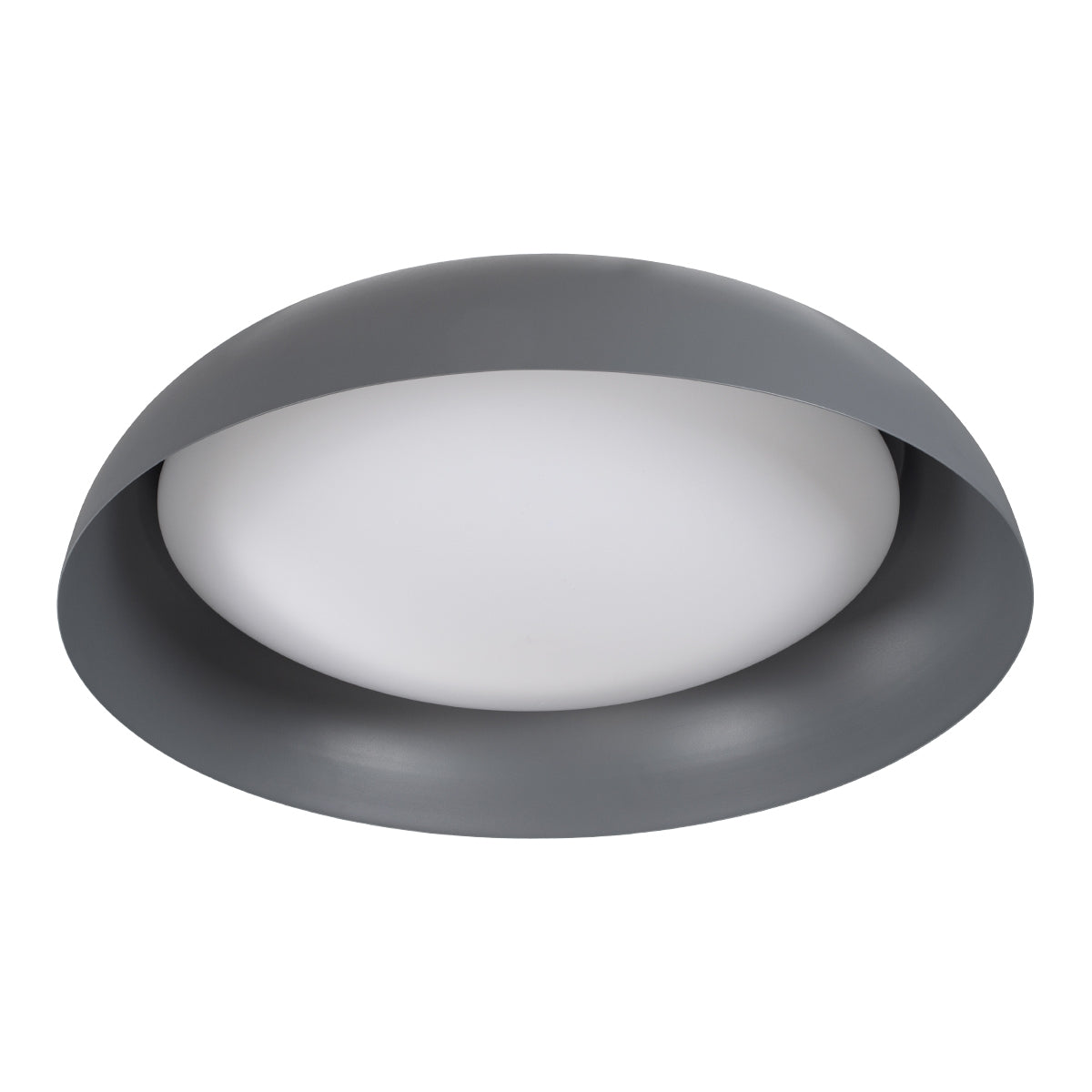 GloboStar® ANATOLIA 61265 Πλαφονιέρα Οροφής LED CCT 75W 8625lm 120° AC 220-240V - Εναλλαγή Φωτισμού μέσω Τηλεχειριστηρίου All In One Ψυχρό 6000k+Φυσικό 4500k+Θερμό 2700k Dimmable Φ60cm - Γκρι Ανθρακί - ledmania.gr