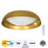 GloboStar® ANATOLIA 61266 Πλαφονιέρα Οροφής LED CCT 75W 8625lm 120° AC 220-240V - Εναλλαγή Φωτισμού μέσω Τηλεχειριστηρίου All In One Ψυχρό 6000k+Φυσικό 4500k+Θερμό 2700k Dimmable Φ60cm - Χρυσό - ledmania.gr