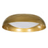 GloboStar® ANATOLIA 61266 Πλαφονιέρα Οροφής LED CCT 75W 8625lm 120° AC 220-240V - Εναλλαγή Φωτισμού μέσω Τηλεχειριστηρίου All In One Ψυχρό 6000k+Φυσικό 4500k+Θερμό 2700k Dimmable Φ60cm - Χρυσό - ledmania.gr