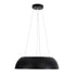 GloboStar® ANATOLIA 61267 Κρεμαστή Πλαφονιέρα Οροφής LED CCT 60W 6900lm 120° AC 220-240V - Εναλλαγή Φωτισμού μέσω Τηλεχειριστηρίου All In One Ψυχρό 6000k+Φυσικό 4500k+Θερμό 2700k Dimmable Φ43cm - Μαύρο - ledmania.gr