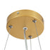 GloboStar® ANATOLIA 61268 Κρεμαστή Πλαφονιέρα Οροφής LED CCT 60W 6900lm 120° AC 220-240V - Εναλλαγή Φωτισμού μέσω Τηλεχειριστηρίου All In One Ψυχρό 6000k+Φυσικό 4500k+Θερμό 2700k Dimmable Φ43cm - Χρυσό - ledmania.gr