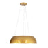 GloboStar® ANATOLIA 61268 Κρεμαστή Πλαφονιέρα Οροφής LED CCT 60W 6900lm 120° AC 220-240V - Εναλλαγή Φωτισμού μέσω Τηλεχειριστηρίου All In One Ψυχρό 6000k+Φυσικό 4500k+Θερμό 2700k Dimmable Φ43cm - Χρυσό - ledmania.gr