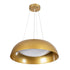 GloboStar® ANATOLIA 61268 Κρεμαστή Πλαφονιέρα Οροφής LED CCT 60W 6900lm 120° AC 220-240V - Εναλλαγή Φωτισμού μέσω Τηλεχειριστηρίου All In One Ψυχρό 6000k+Φυσικό 4500k+Θερμό 2700k Dimmable Φ43cm - Χρυσό - ledmania.gr
