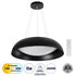 GloboStar® ANATOLIA 61269 Κρεμαστή Πλαφονιέρα Οροφής LED CCT 75W 8625lm 120° AC 220-240V - Εναλλαγή Φωτισμού μέσω Τηλεχειριστηρίου All In One Ψυχρό 6000k+Φυσικό 4500k+Θερμό 2700k Dimmable Φ60cm - Μαύρο - ledmania.gr