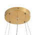 GloboStar® ANATOLIA 61270 Κρεμαστή Πλαφονιέρα Οροφής LED CCT 75W 8625lm 120° AC 220-240V - Εναλλαγή Φωτισμού μέσω Τηλεχειριστηρίου All In One Ψυχρό 6000k+Φυσικό 4500k+Θερμό 2700k Dimmable Φ60cm - Χρυσό - ledmania.gr