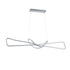 GloboStar® DOLORES 61281 Κρεμαστό Φωτιστικό Οροφής Design LED CCT 105W 11760lm 300° AC 220-240V - Εναλλαγή Φωτισμού μέσω Τηλεχειριστηρίου All In One Ψυχρό 6000k+Φυσικό 4500k+Θερμό 2700k Dimmable Μ110 x Π17 x Υ17.5cm - Νίκελ Ασημί Βούρτσας - 3 Years Warran - ledmania.gr