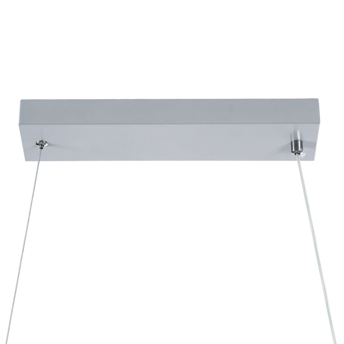 GloboStar® DOLORES 61281 Κρεμαστό Φωτιστικό Οροφής Design LED CCT 105W 11760lm 300° AC 220-240V - Εναλλαγή Φωτισμού μέσω Τηλεχειριστηρίου All In One Ψυχρό 6000k+Φυσικό 4500k+Θερμό 2700k Dimmable Μ110 x Π17 x Υ17.5cm - Νίκελ Ασημί Βούρτσας - 3 Years Warran - ledmania.gr
