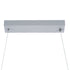 GloboStar® DOLORES 61281 Κρεμαστό Φωτιστικό Οροφής Design LED CCT 105W 11760lm 300° AC 220-240V - Εναλλαγή Φωτισμού μέσω Τηλεχειριστηρίου All In One Ψυχρό 6000k+Φυσικό 4500k+Θερμό 2700k Dimmable Μ110 x Π17 x Υ17.5cm - Νίκελ Ασημί Βούρτσας - 3 Years Warran - ledmania.gr