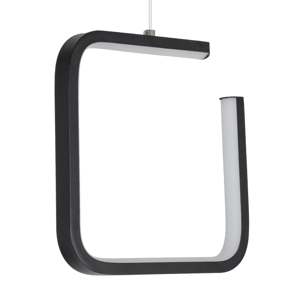 GloboStar® CEROBA 61308 Κρεμαστό Φωτιστικό Οροφής Linear Design LED CCT 12W 1320lm 360° AC 220-240V - Εναλλαγή Φωτισμού μέσω Διακόπτη On/Off All In One Ψυχρό 6000k+Φυσικό 4500k+Θερμό 2700k Μ22 x Π2 x Υ22cm - Μαύρο - 3 Years Warranty - ledmania.gr