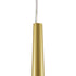 GloboStar® TEARS 61312 Κρεμαστό Φωτιστικό Οροφής Design LED CCT 21W 2310lm 180° AC 220-240V - Εναλλαγή Φωτισμού μέσω Τηλεχειριστηρίου All In One Ψυχρό 6000k+Φυσικό 4500k+Θερμό 2700k Dimmable Μ70 x Π3.2 x Υ60cm - Χρυσό Βούρτσας - 3 Years Warranty - ledmania.gr