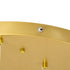GloboStar® TEARS 61314 Κρεμαστό Φωτιστικό Οροφής Design LED CCT 36W 3960lm 180° AC 220-240V - Εναλλαγή Φωτισμού μέσω Τηλεχειριστηρίου All In One Ψυχρό 6000k+Φυσικό 4500k+Θερμό 2700k Dimmable Φ60 x Υ51.5cm - Χρυσό Βούρτσας - 3 Years Warranty - ledmania.gr