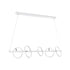 GloboStar® CIRCOLARE 61320 Κρεμαστό Φωτιστικό Οροφής Design LED CCT 75W 8400lm 360° AC 220-240V - Εναλλαγή Φωτισμού μέσω Τηλεχειριστηρίου All In One Ψυχρό 6000k+Φυσικό 4500k+Θερμό 2700k Dimmable Μ120 x Π25 x Υ25cm - Λευκό - 3 Χρόνια Εγγύηση - ledmania.gr