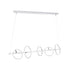 GloboStar® CIRCOLARE 61320 Κρεμαστό Φωτιστικό Οροφής Design LED CCT 75W 8400lm 360° AC 220-240V - Εναλλαγή Φωτισμού μέσω Τηλεχειριστηρίου All In One Ψυχρό 6000k+Φυσικό 4500k+Θερμό 2700k Dimmable Μ120 x Π25 x Υ25cm - Λευκό - 3 Χρόνια Εγγύηση - ledmania.gr