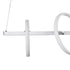 GloboStar® CIRCOLARE 61320 Κρεμαστό Φωτιστικό Οροφής Design LED CCT 75W 8400lm 360° AC 220-240V - Εναλλαγή Φωτισμού μέσω Τηλεχειριστηρίου All In One Ψυχρό 6000k+Φυσικό 4500k+Θερμό 2700k Dimmable Μ120 x Π25 x Υ25cm - Λευκό - 3 Χρόνια Εγγύηση - ledmania.gr