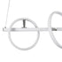 GloboStar® CIRCOLARE 61320 Κρεμαστό Φωτιστικό Οροφής Design LED CCT 75W 8400lm 360° AC 220-240V - Εναλλαγή Φωτισμού μέσω Τηλεχειριστηρίου All In One Ψυχρό 6000k+Φυσικό 4500k+Θερμό 2700k Dimmable Μ120 x Π25 x Υ25cm - Λευκό - 3 Χρόνια Εγγύηση - ledmania.gr