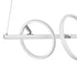 GloboStar® CIRCOLARE 61320 Κρεμαστό Φωτιστικό Οροφής Design LED CCT 75W 8400lm 360° AC 220-240V - Εναλλαγή Φωτισμού μέσω Τηλεχειριστηρίου All In One Ψυχρό 6000k+Φυσικό 4500k+Θερμό 2700k Dimmable Μ120 x Π25 x Υ25cm - Λευκό - 3 Χρόνια Εγγύηση - ledmania.gr