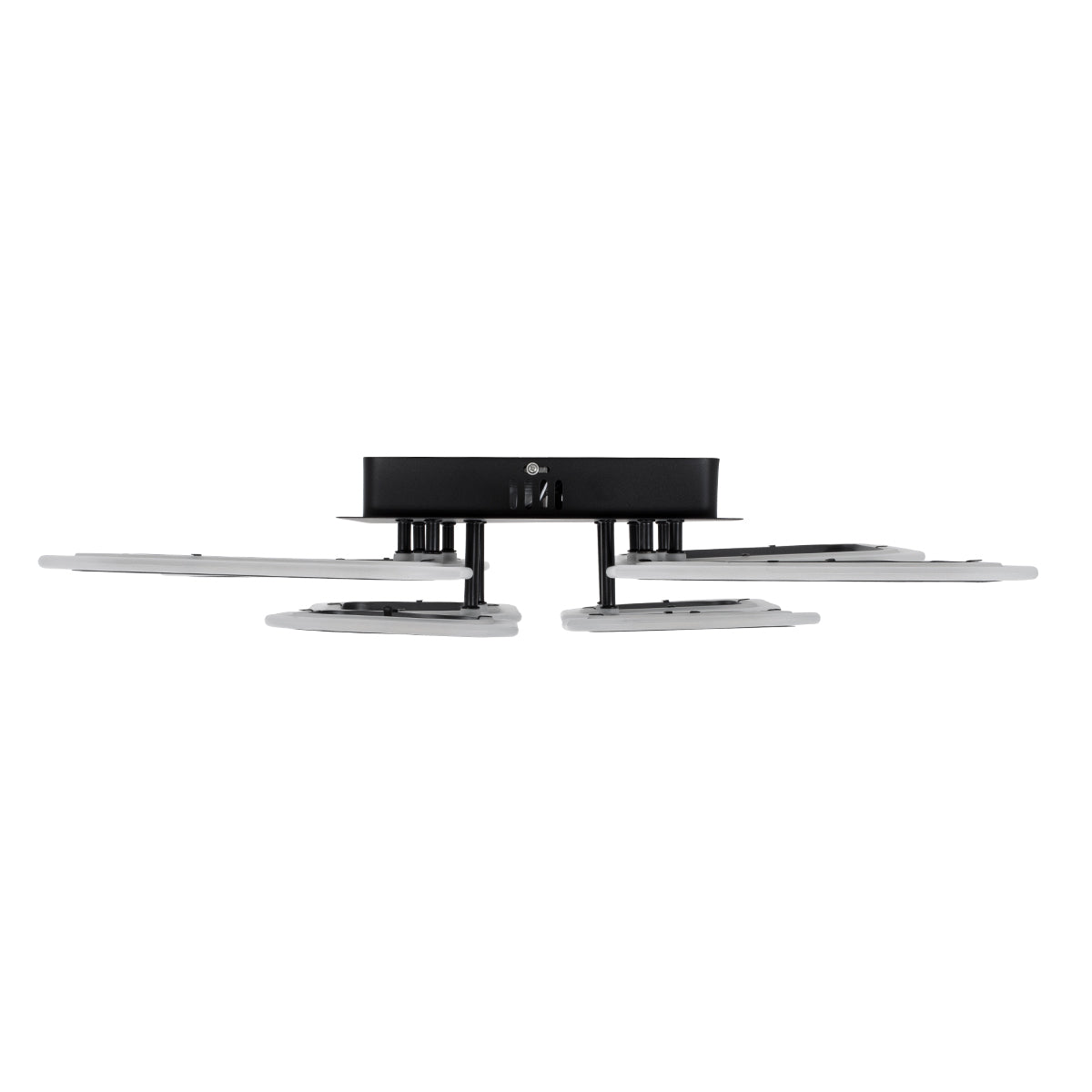 GloboStar® ROYAL-S 61325 Φωτιστικό Οροφής Design LED CCT 135W 16200lm 360° AC 220-240V - Εναλλαγή Φωτισμού μέσω Τηλεχειριστηρίου All In One Ψυχρό 6000k+Φυσικό 4500k+Θερμό 2700k Dimmable Μ58.5 x Π58.5 x Υ12cm - Μαύρο - 3 Years Warranty - ledmania.gr