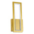 GloboStar® TIARA 61328 Φωτιστικό Τοίχου - Απλίκα Design LED CCT 12W 1440lm 360° AC 220-240V - Εναλλαγή Φωτισμού μέσω Διακόπτη On/Off All In One Ψυχρό 6000k+Φυσικό 4500k+Θερμό 2700k Μ12.5 x Π4 x Υ32cm - Χρυσό - 3 Years Warranty - ledmania.gr