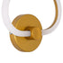 GloboStar® REGINA 61342 Φωτιστικό Τοίχου - Απλίκα Design LED CCT 8W 960lm 360° AC 220-240V - Εναλλαγή Φωτισμού μέσω Διακόπτη On/Off All In One Ψυχρό 6000k+Φυσικό 4500k+Θερμό 2700k Μ25 x Π7 x Υ28.5cm - Χρυσό - ledmania.gr