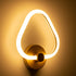 GloboStar® REGINA 61342 Φωτιστικό Τοίχου - Απλίκα Design LED CCT 8W 960lm 360° AC 220-240V - Εναλλαγή Φωτισμού μέσω Διακόπτη On/Off All In One Ψυχρό 6000k+Φυσικό 4500k+Θερμό 2700k Μ25 x Π7 x Υ28.5cm - Χρυσό - ledmania.gr