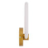 GloboStar® REGINA 61342 Φωτιστικό Τοίχου - Απλίκα Design LED CCT 8W 960lm 360° AC 220-240V - Εναλλαγή Φωτισμού μέσω Διακόπτη On/Off All In One Ψυχρό 6000k+Φυσικό 4500k+Θερμό 2700k Μ25 x Π7 x Υ28.5cm - Χρυσό - ledmania.gr