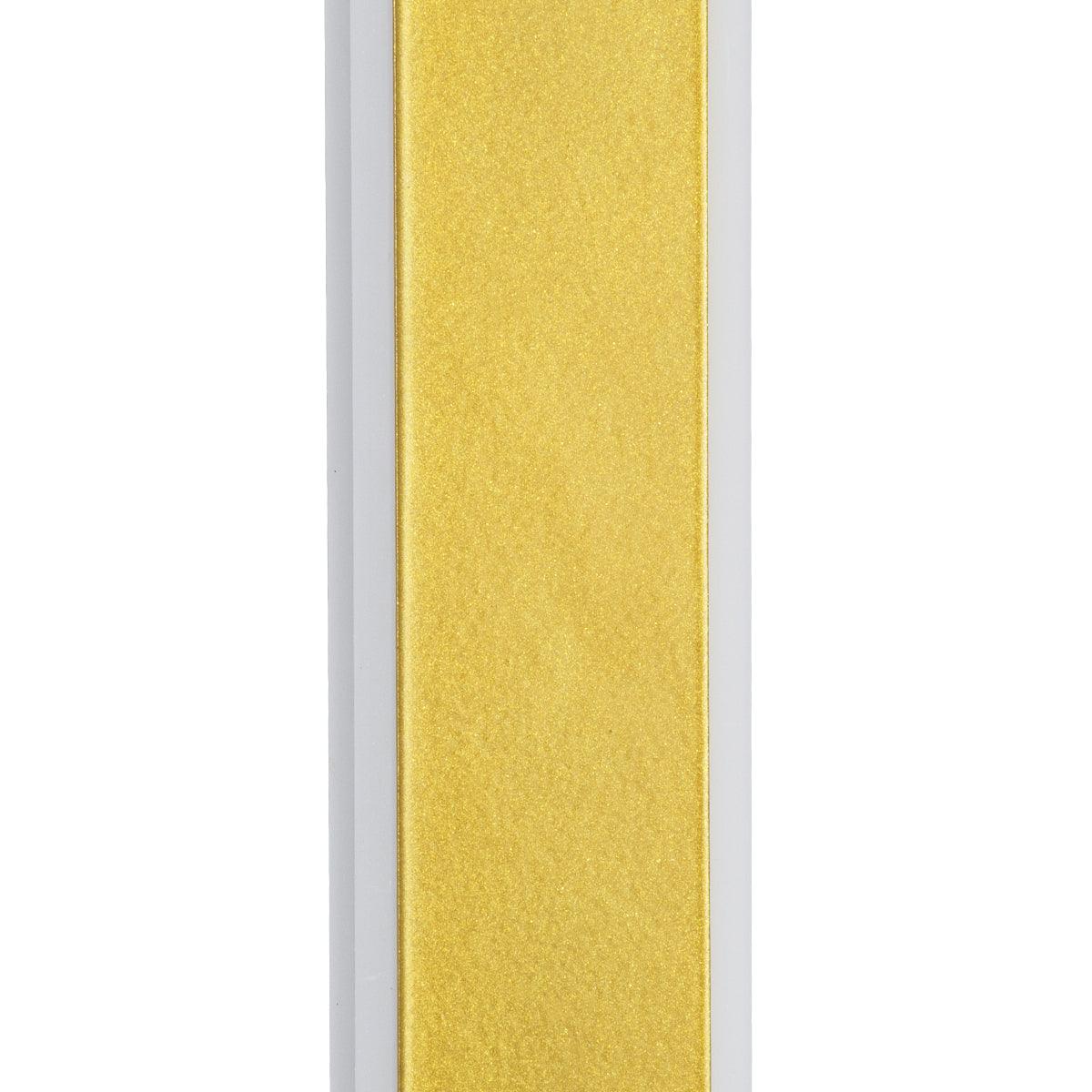 GloboStar® HOUSTON 61348 Φωτιστικό Τοίχου - Απλίκα Design LED CCT 18W 2160lm 360° AC 220-240V - Εναλλαγή Φωτισμού μέσω Διακόπτη On/Off All In One Ψυχρό 6000k+Φυσικό 4500k+Θερμό 2700k Μ6 x Π3 x Υ60cm - Χρυσό - 3 Years Warranty - ledmania.gr