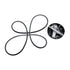 GloboStar® BUTTERFLY 61391 Κρεμαστό Φωτιστικό Οροφής Design LED CCT 75W 8400lm 300° AC 220-240V - Εναλλαγή Φωτισμού μέσω Τηλεχειριστηρίου All In One Ψυχρό 6000k+Φυσικό 4500k+Θερμό 2700k Dimmable Μ71 x Π52 x Υ4cm - Μαύρο - ledmania.gr