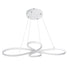 GloboStar® BUTTERFLY 61392 Κρεμαστό Φωτιστικό Οροφής Design LED CCT 75W 8400lm 300° AC 220-240V - Εναλλαγή Φωτισμού μέσω Τηλεχειριστηρίου All In One Ψυχρό 6000k+Φυσικό 4500k+Θερμό 2700k Dimmable Μ71 x Π52 x Υ4cm - Λευκό - ledmania.gr