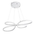 GloboStar® BUTTERFLY 61392 Κρεμαστό Φωτιστικό Οροφής Design LED CCT 75W 8400lm 300° AC 220-240V - Εναλλαγή Φωτισμού μέσω Τηλεχειριστηρίου All In One Ψυχρό 6000k+Φυσικό 4500k+Θερμό 2700k Dimmable Μ71 x Π52 x Υ4cm - Λευκό - ledmania.gr