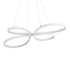 GloboStar® BUTTERFLY 61392 Κρεμαστό Φωτιστικό Οροφής Design LED CCT 75W 8400lm 300° AC 220-240V - Εναλλαγή Φωτισμού μέσω Τηλεχειριστηρίου All In One Ψυχρό 6000k+Φυσικό 4500k+Θερμό 2700k Dimmable Μ71 x Π52 x Υ4cm - Λευκό - ledmania.gr