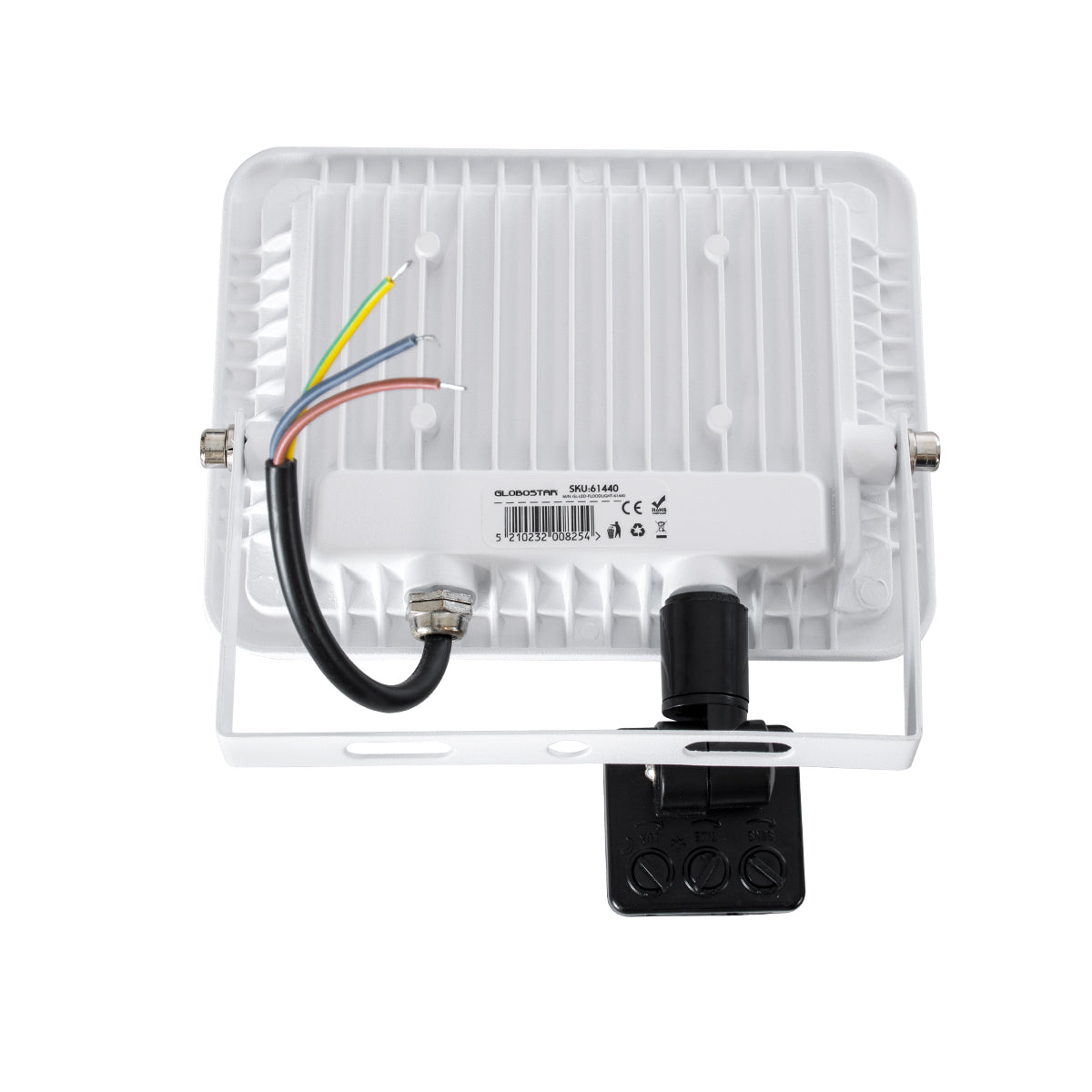 GloboStar® AURORA 61440 Επαγγελματικός Προβολέας LED 30W 3750lm 120° AC 220-240V με Ενσωματωμένο Ρυθμιζόμενο Αισθητήρα Κίνησης PIR - Αδιάβροχος IP67 - Μ16 x Π5 x Υ17.5cm - Λευκό - Ψυχρό Λευκό 6000K - LUMILEDS Chips - TÜV Rheinland Certified - 3 Years W... - ledmania.gr
