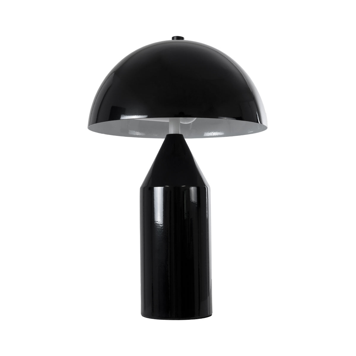GloboStar® URANUS-S 61449 Μοντέρνο Επιτραπέζιο Φωτιστικό Πορτατίφ Δίφωτο 2 x E27 AC220-240V IP20 - Φ25 x Υ39cm - Μαύρο Μεταλλικό Καμπάνα με Διακόπτη On/Off - 5 Years Warranty - ledmania.gr