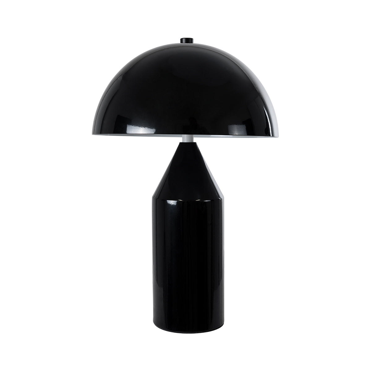 GloboStar® URANUS-S 61449 Μοντέρνο Επιτραπέζιο Φωτιστικό Πορτατίφ Δίφωτο 2 x E27 AC220-240V IP20 - Φ25 x Υ39cm - Μαύρο Μεταλλικό Καμπάνα με Διακόπτη On/Off - 5 Years Warranty - ledmania.gr