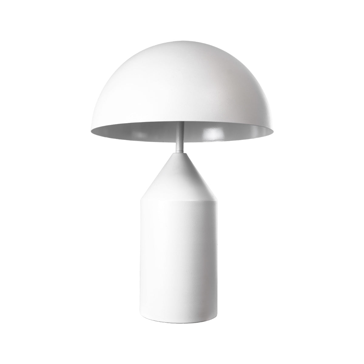 GloboStar® URANUS-M 61454 Μοντέρνο Επιτραπέζιο Φωτιστικό Πορτατίφ Δίφωτο 2 x E27 AC220-240V IP20 - Φ35 x Υ54cm - Λευκό Μεταλλικό Καμπάνα με Διακόπτη On/Off - 5 Years Warranty - ledmania.gr