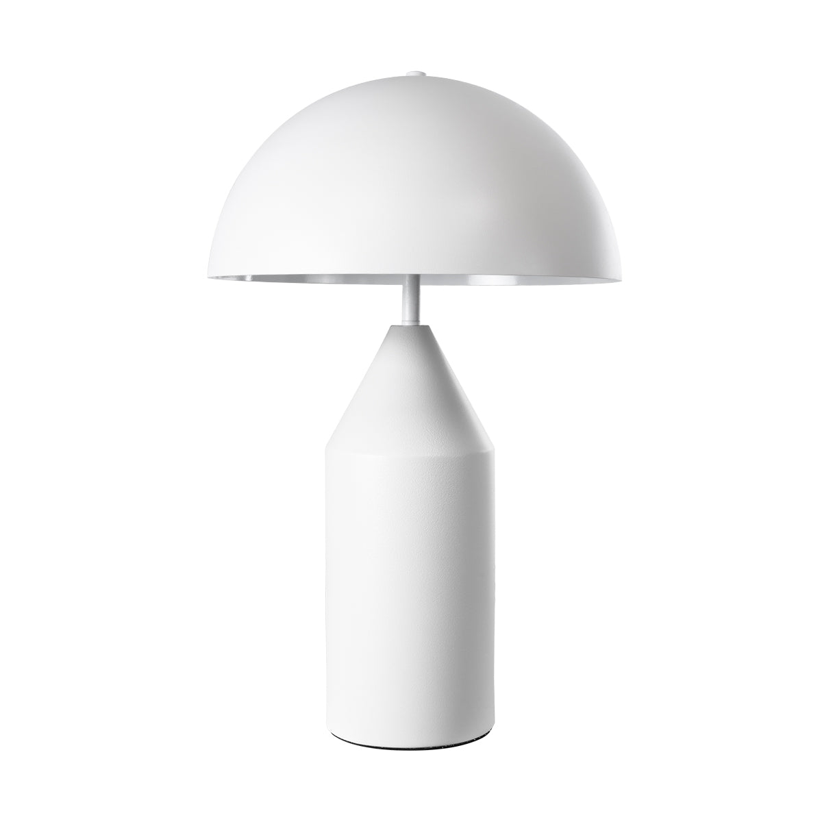 GloboStar® URANUS-M 61454 Μοντέρνο Επιτραπέζιο Φωτιστικό Πορτατίφ Δίφωτο 2 x E27 AC220-240V IP20 - Φ35 x Υ54cm - Λευκό Μεταλλικό Καμπάνα με Διακόπτη On/Off - 5 Years Warranty - ledmania.gr